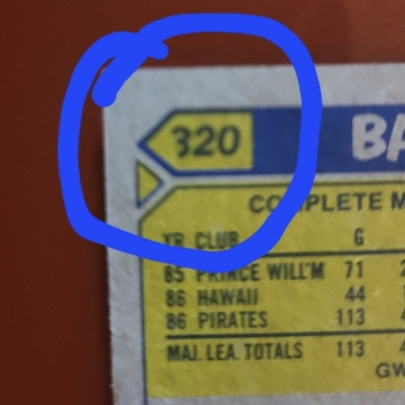 Barry Bonds 1987 Tiffany error card - Picture 5 of 11